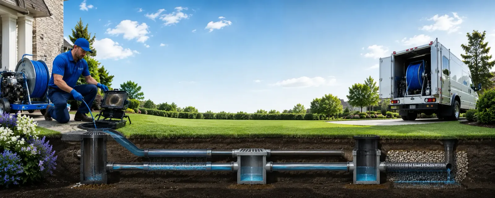 Outdoor drain cleaning information for Paint Bank, VA